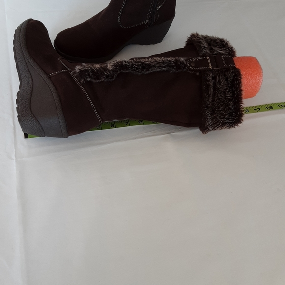 Faded Glory #214 Women's Brown Boots Sz 8 Preowned Good Condition - Picture 10 of 12